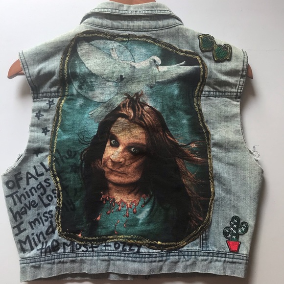 Jackets & Blazers - 🛑 SOLD 🛑 Vintage ozzy ozbourne cut and sew vest